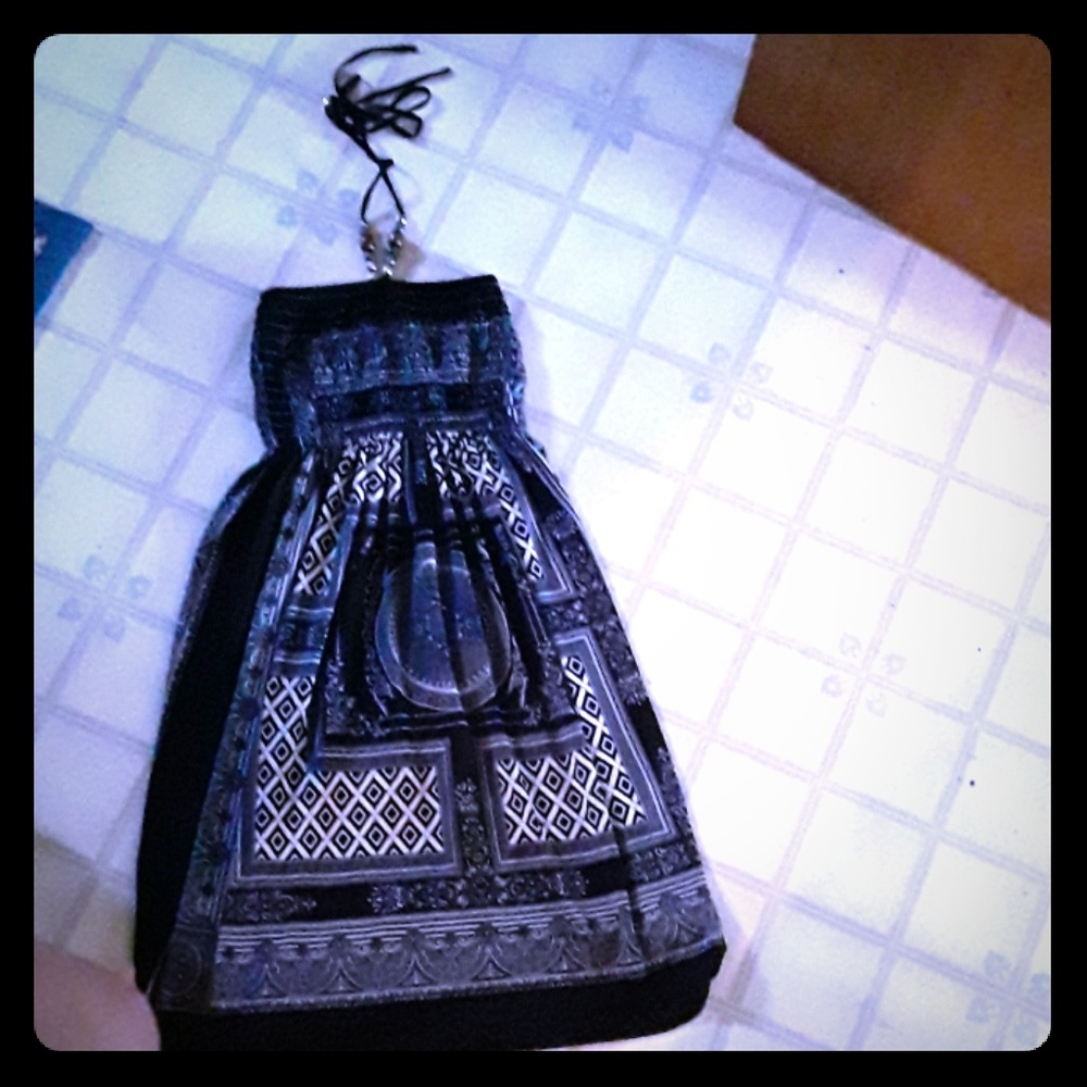 Cristinalove beaded halter top dress NWOT